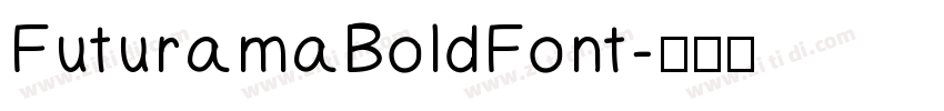 Futurama Bold Font字体转换